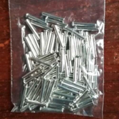 25pcs D1.5mm*10mm*2mm module power pin flat head cap straight needle tin-plating