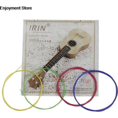 4pcs/6pcs Nylon Rainbow Colorful Ukulele Strings Durable Replacement Part for Ukulele Guitar Musical Instrument Accessories