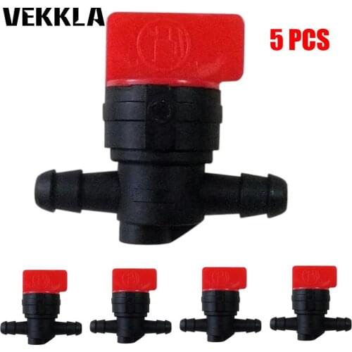 5Pcs/lot 1/4'' Carburetor Carb Gas Fuel Cut Off Shut Off Valve Straight Inline Repair Replace Models 698183 493960 494768