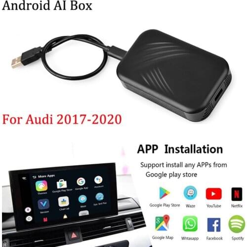 Apple Carplay AI Box For A1 A3 A4 A5 A6 A7 A8 Q3 Q5 Q7 2017-2020 Plug-in Auto Car Android Entertainment System Plug and Play