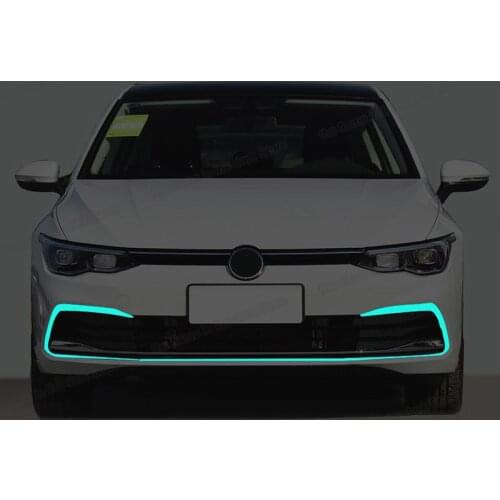 Lsrtw2017 Car Front Head Grill Trim Decoration Styling for Volkswagen Vw Golf 8 MK8 Pro R 2021 2022 Accessories Auto Parts Decor