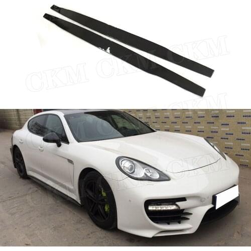 Side Skirts For Porsche Panamera 970 2014 2015 2016 Carbon fiber Door Bumper Trim Cover Guard Car Styling