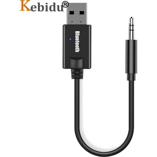 Kebidu BT Receiver USB Bluetooth Auido Adapter 3.5mm Jack Audio Music Stereo Dongle For TV PC Bluetooth Speaker Headphone