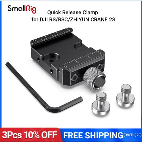 SmallRig Arca-Type Quick Release Clamp for DJI Ronin S/Ronin SC/ZHIYUN Crane Series/Weebill S Gimbals Vlog Shooting Plate -2506