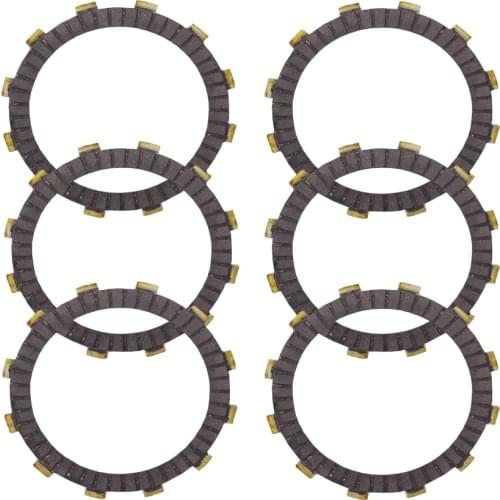 For Honda CB400SAD/SA CB400S/F CB400AD CB600F CB750 CB400 6 PCS Motorcycle Brake Clutch Disc Friction Plates