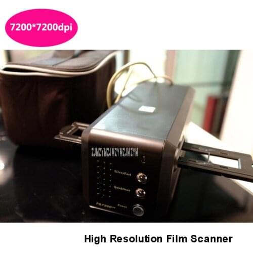 FS7200ICE Film Scanner Slide Scanner 7200dpi USB 135 Negative Film Scanner 24.3x35mm Scanning Range 24000dpi Image Resolution