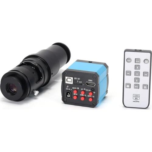 Hayear 14MP Microscope Camera HDMI 1080P Full HD USB Video Digital Microscope with 400X Lens Microscope Kit for Phone PCB Repair