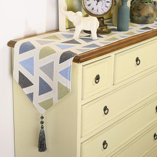 Junwell Poly Cotton Solid Color Table runner with Tassel for Dinner Parties, Summer BBQ & Outdoor Picnics