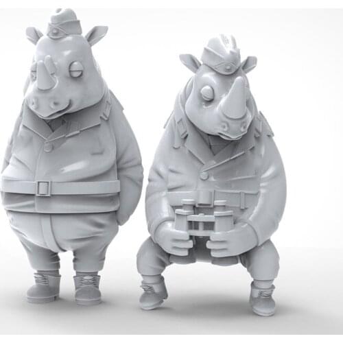 1/35 Scale Resin Figure Kit Rhinoceros Tankers