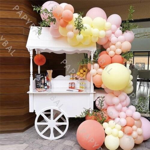 112Pcs Pink Yellow Latex Balloon Set Red Balloons Arch Garland Kit Wedding Birthday Party Decor Baby Shower Globos Supplies