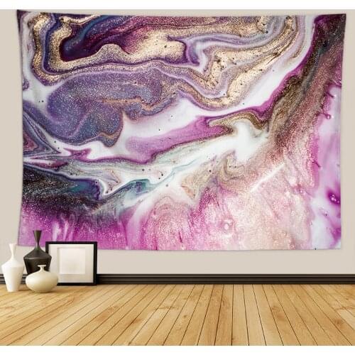 Marble Texture Wall Carpet Tapestry Hanging Wall Tapestries Purple Pink Boho Home Decor Dorm Headboard Living Nordic Decoration