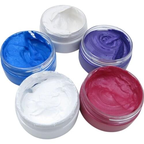 New Unisex DIY Hair Coloring Wax Mud Dye Cream Temporary Modeling Hair Dye SCI88