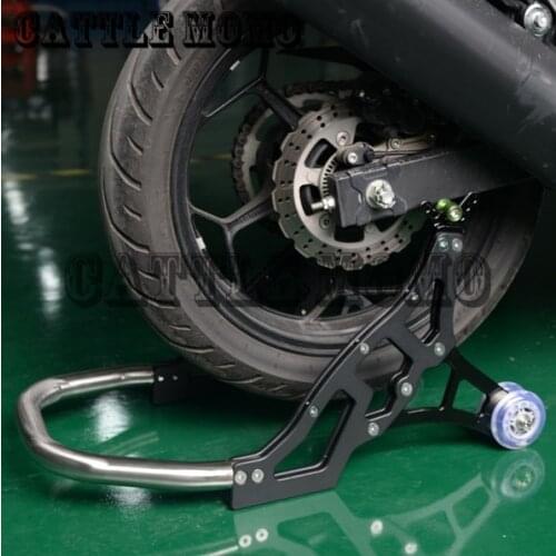 Motorcycle Rear Swingarm Lift Spools Slider Stand Aluminum kickstand Universal For Kawasaki Ninja 650R 2006-2013 Z750 2004-2012