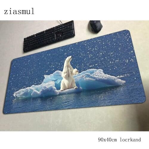 Polar Bear mouse pad 80x40cm gaming mousepad Adorable hot sales office notbook pads desk mat Animal padmouse games pc gamer mats