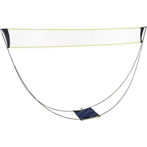 Portable Badminton Net with Stand Carry Bag, Folding Volleyball Tennis Badminton Net – Easy Setup for for Outdoor/Indoor