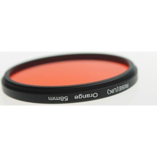 RISE(UK) 58mm Full Color orange Lens Filter for Digital Camera Canon Nikon DSLR SLR