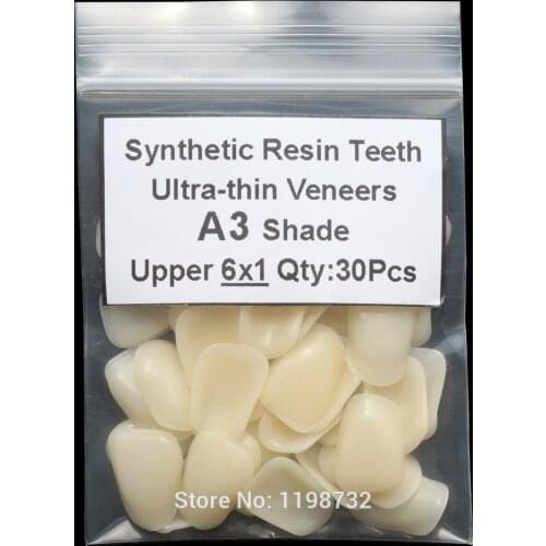 Dental A3 Shade Upper Anterior Composite Synthetic Resin Teeth Ultrathin Veneers Tooth Restorative Teeth Whitening