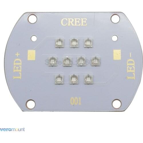 Everlight 30W 10-LED High Power UV Purple LED Emitter Lamp Light 365NM 380NM 395NM 420NM 32-38V 1000mA 120 Degree Viewing Angle