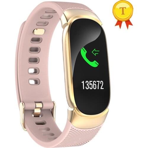 Waterproof IP67 female girl woman Smart band Heart Rate Sleep Monitor Fitness Tracker with Multiple motion model sms reminder