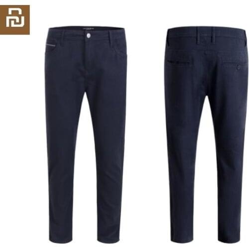 Youpin New Cottonsmith Casual Men pants Cotton Slim Pant Straight Trousers Fashion Business Solid Comfortable and breathable