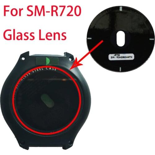 For Samsung Galaxy Gear S2 R720 Watch Glass Battery Cover Lens Rear Housing Back Case Lens+Adhesive