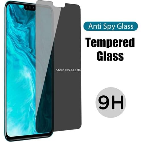 Privacy Tempered Glass for Huawei Honor X10 10X Lite 5G Premium Screen Protector on 8X 7X 9C 8C 9A 8A Pro 9X Lite Anti Spy Film