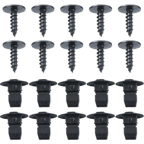 10pcs/ser Plastic Car Auto TX25 Screws Expansion Nut Wheel Arch Liner Wheel Arch Clips Fit For SEAT Alhambra For A1-A8 Parts