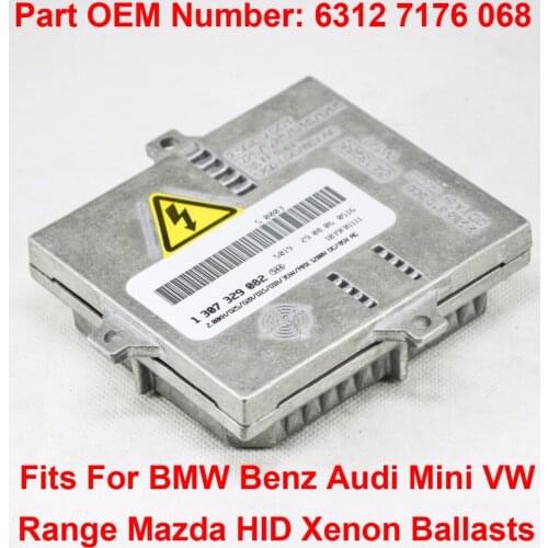 2x 12V 35W D2R D2S D1R D1S OEM HID Xenon Headlight Ballast Control Unit Part 63127176068 For BMW Benz Audi Mini VW Mazda Range
