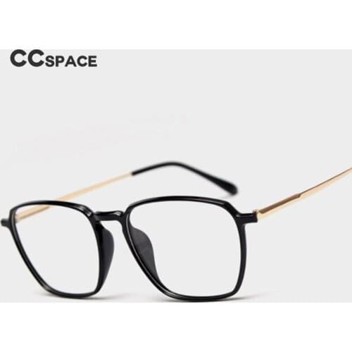 49478 Tr90 Metal Square Glasses Frame Men and Women Optical Fashion Computer Eyeglasses Trend Flat Mirror