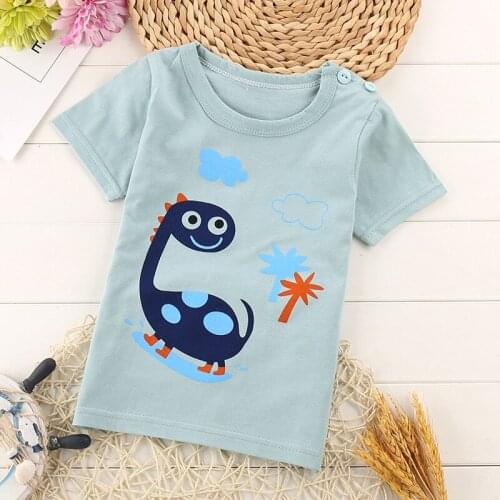 Childrens t-shirt summer cotton thin boys underwear outer wear children wear cartoon t-shirt kid vest 2 pieces1lot