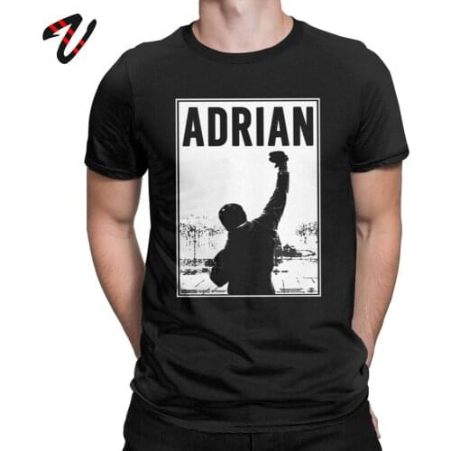 Adult Tshirt Italian Rocky Balboa Adrian T Shirts Mens Vintage Tees Short Sleeve Crew Neck T-Shirts Cotton Plus Size Streetwear