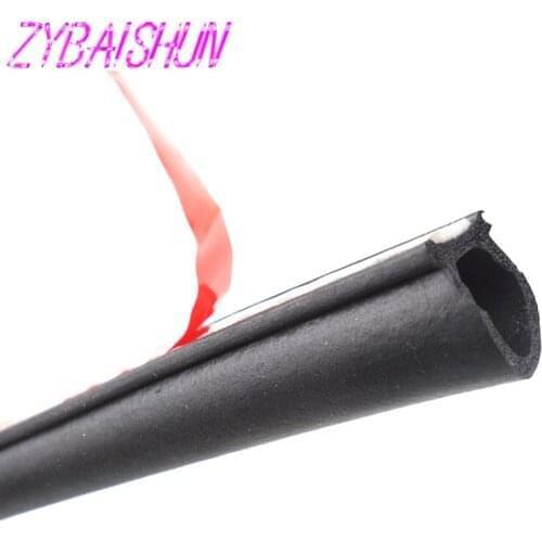 ZYBAISHUN 2-8 m Big D Type waterproofsoundproofing sealant rubber seal strip for Citroen C-Quatre C-Triomphe Picasso C1 C2 C3