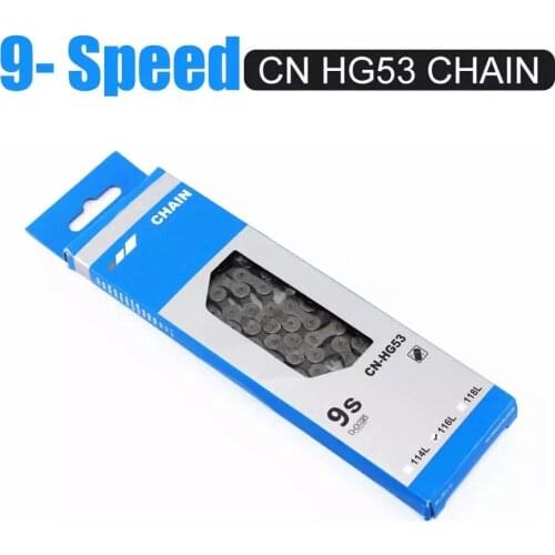 HG53 9 Speed chains CN-HG53 Super Narrow HG Bicycle Bike Chain 9-speed 9S 112 links 112L Deopshipping