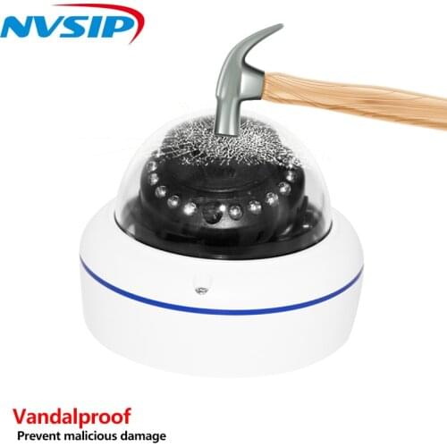 H265 1080P Full HD CCTV Camera IP Camera VandalProof Anti-Vandal Indoor Outdoor P2P Onvif Security Surveillance Dome Camera
