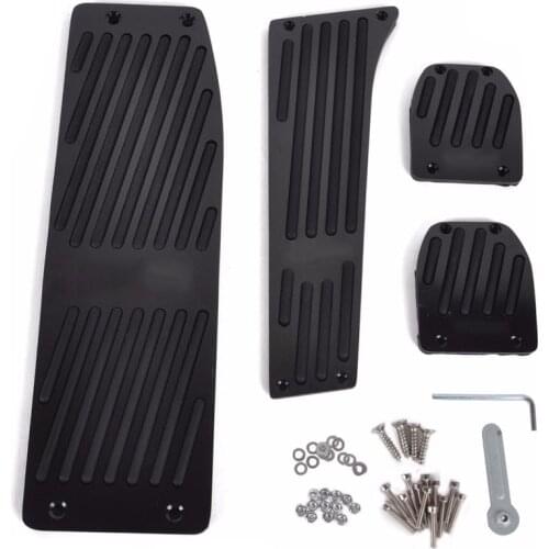 JX-LCLYL Black Fuel Brake Foot Rest Pedal Set For BMW E30 E36 E46 E87 E90 E91 E92 E93 M3