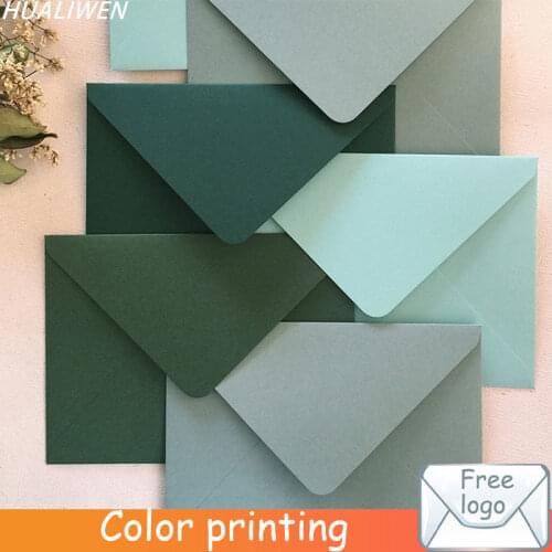 Green Color Series Vintage Envelopes Greeting Card Envelope Wedding Invitation Envelopes Gift envelope 14cmX19cm