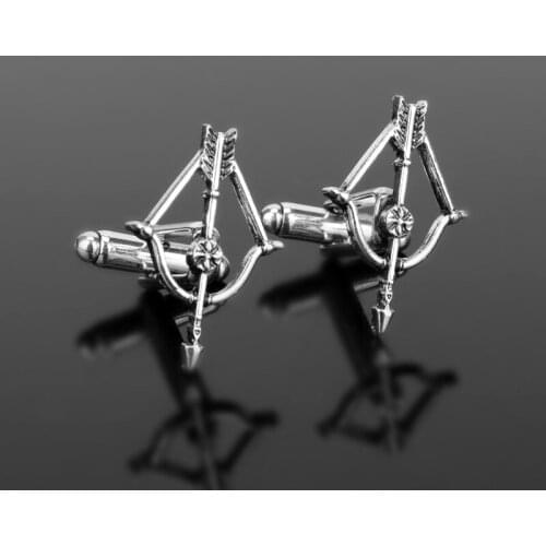 MOCHUN Hot Movie Personalized Men Jewelry The Walking Dead Cufflinks Cufflinks Crossbow Arrow Accessories Cuff-20