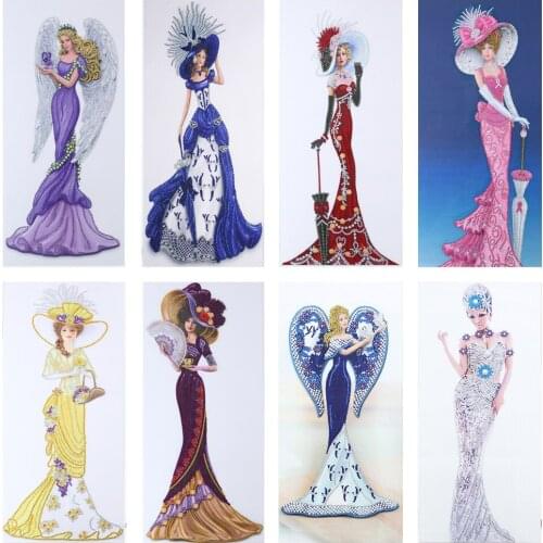 5d Diamond Painting Kit Angel Lady Pinturas Diamantes DIY Craft Art Special Shaped Crystal Rhinestone Diamond Embroidery Set