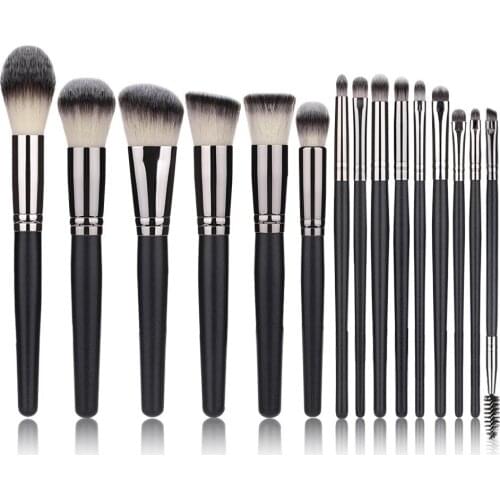 Professional 15pcs Makeup Brushes Set Powder Foundation Eyeshadow Make Up Brush Kit Cosmetics For Make Up Tool