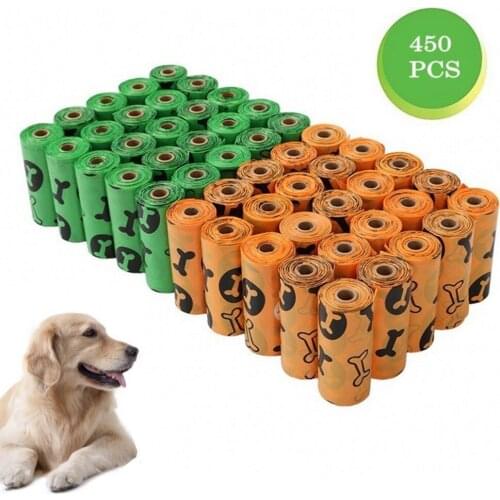 2020 New Biodegradable Pet Dog Garbage Clean-up Bag PE Puppy Cat Poop Cleaning Bag For Pet Outdoor Waste Poop Pick Up Bags