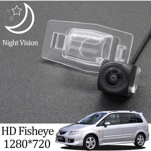 Owtosin HD 1280*720 Fisheye Rear View Camera For Mazda Premacy 03.1999 2000 2001 2002 2003 2004 05.2005 Car Vehicle Camera