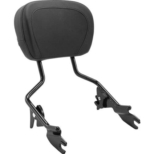 Motorcycle Sissy Bar Passenger Backrest Pad For Harley Touring Road Glide Road King FLHT 2009-2021