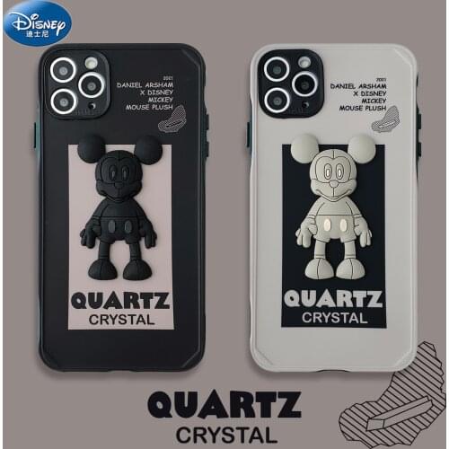 DISNEY 2021 Mickey Silicone Case for IPhone 11 IPhone 12 12PRO 12PROMAX Official Liquid Silicon 360 Full Cover zz0426-1