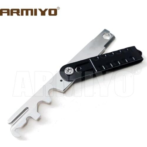 Armiyo .223 5.56 Carbon Removal Scraper Tool ar 15 Bolt Cleaning Kit 1/4” Bit Driver Hunting Accessories