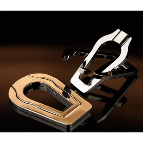 1Pcs Foldable Stainless Steel Pipe Rack Tobacco Pipe Accessories Smoking Pipe Tool Single pipe silvery holder very cool