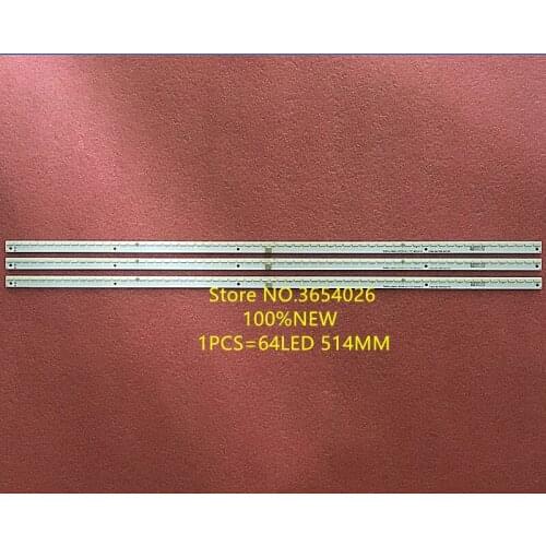 3PCS LED Backlight strip For Max70 light bar 025-0002-7058 L700LB0010-001 512AP0165436C 1PCS=64LED 514MM