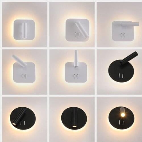 Mini LED Wall Lights Rotate 350 Degrees For Bedisde Bedroom Bathroom Foyer Aisle Indoor Home Sconce Fixture Apply To AC90-260V