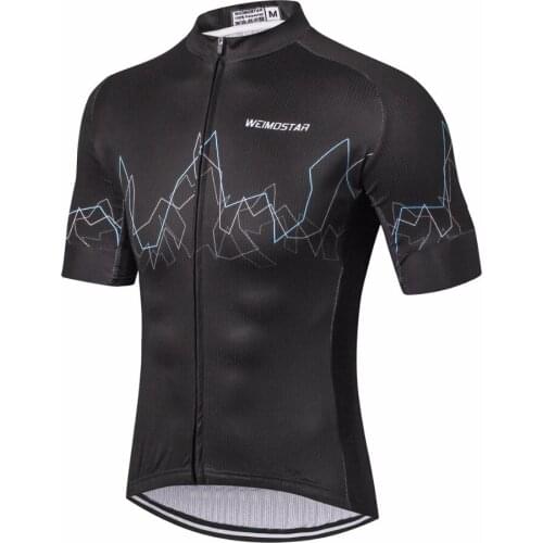 Weimostar Bike Jersey Black White Ciclismo Mens Summer Cycling jerseys short sleeve clothes BIKE Cycling clothing Cycling wear