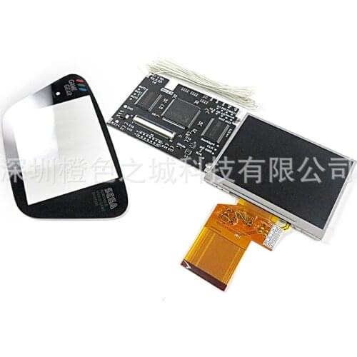 2021 Version 3.0 For Sega Game Gear HighLit Full Display LCD Screen Support VGA Out Mod Kit From 3.2in To 3.5inch
