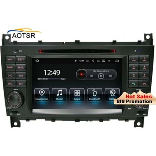 4+32 Android 8.0 Car DVD Player GPS Navigation For Mercedes-Benz C-W203 CLK-W209 2004 2005 car auto radio video stereo head unit